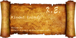 Kindel Enikő névjegykártya